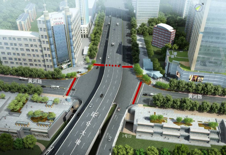 西宁市昆仑路与长江路黄河路交叉口人行过街通道工程（荣获青海省江河源杯优质工程奖）